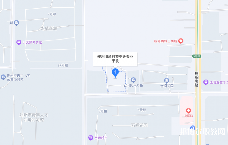 鄭州創(chuàng)新科技中等專業(yè)學(xué)校地址，乘車(chē)路線