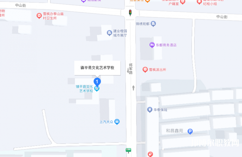 鎮(zhèn)平縣文化藝術(shù)學(xué)校地址，乘車路線