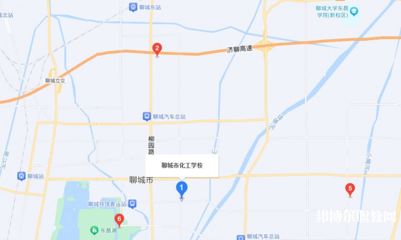 聊城市化工職業(yè)中等專業(yè)學(xué)校地址，乘車路線