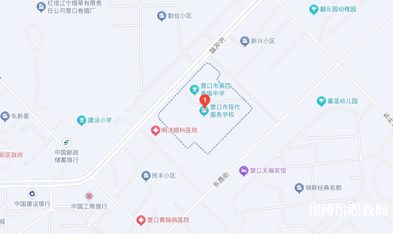 營(yíng)口市現(xiàn)代服務(wù)學(xué)校地址，乘車(chē)路線(xiàn)