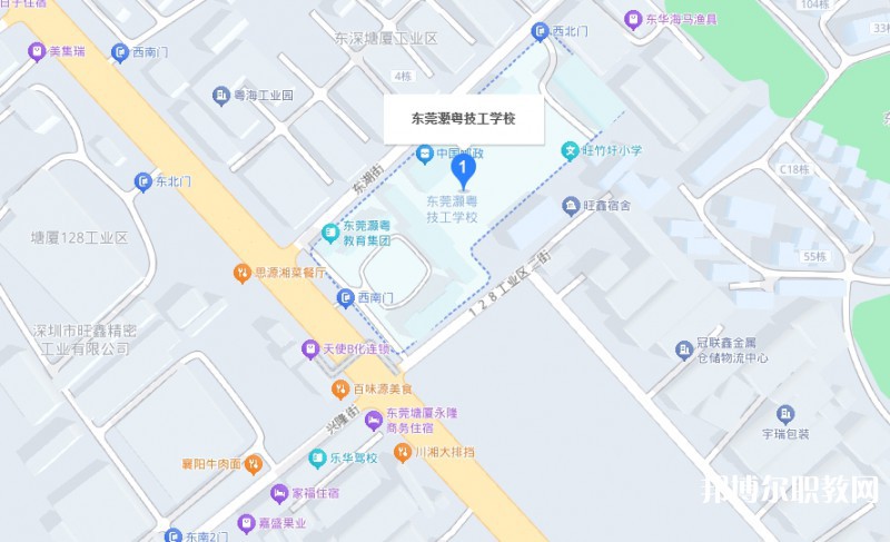 東莞市灝粵技工學(xué)校地址，乘車路線