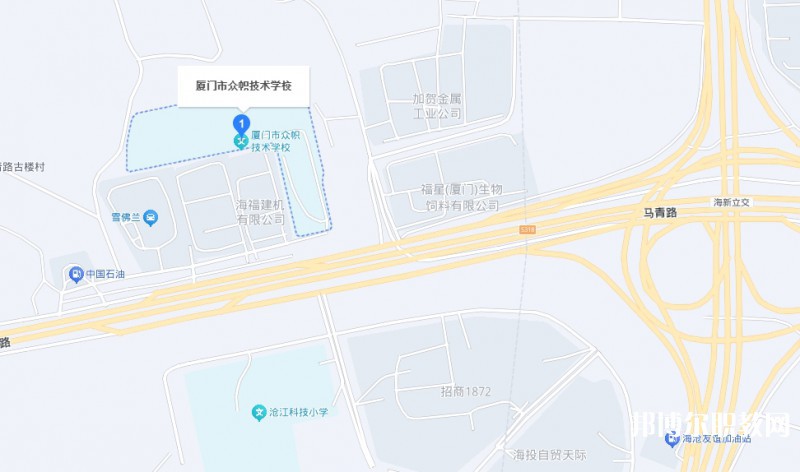 廈門市眾幟技術(shù)學(xué)校地址，乘車路線