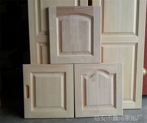 定做实木素门白坯白茬柜门橡胶木指接板橱柜门板橡木柜门厂家定制